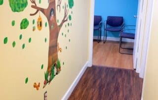 tree drawing on wall in Maryland Pediatric Care