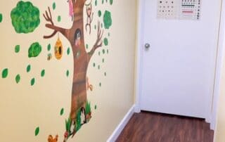 tree drawing on wall in Maryland Pediatric Care